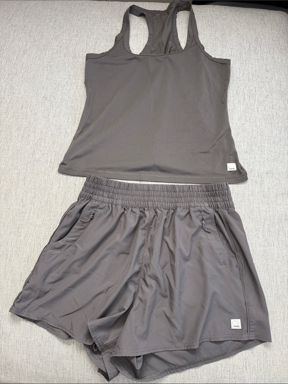 Vuori Set! Chia color Athletic Shorts And Tank Top